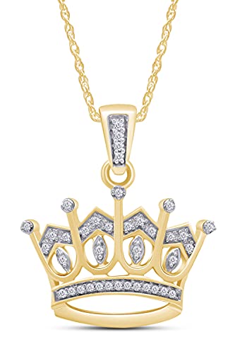 THE JEWEL ZONE Crown Pendant Necklace