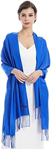 DiaryLook Ladies Winter Warm Scarf Women Pashmina Shawls Wraps Brides Bridesmaids Wedding Evening Dresses Solid Color