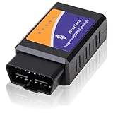 Lecteur OBD2 Bluetooth Compatible Android et iOS, Lecteur Code Défaut Voiture Essence Diesel, Outil Diagnostic OBD2, Prise Bluetooth ODB2 Multimarque