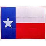 Camco 42860 Outdoor Mat (9' x 12', Texas Flag Design)