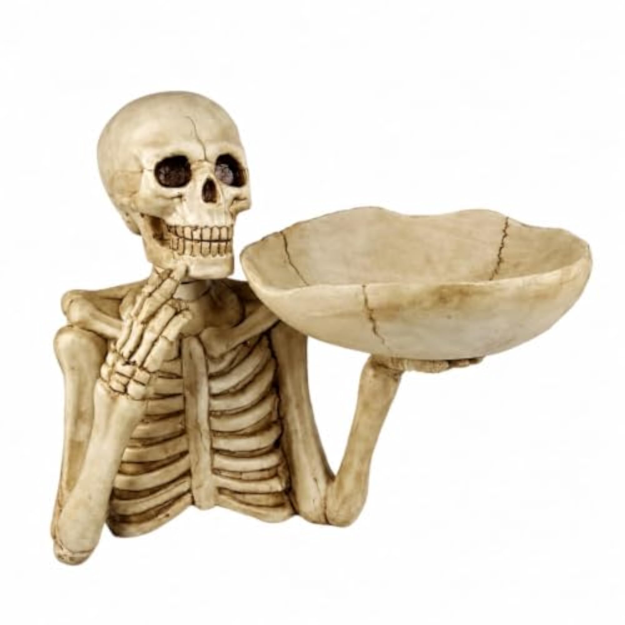 Gothic Storage Tray, Spooky Skull Resin Bowl