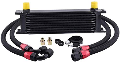 Kit Radiator de Aceite Enfriador 10 Filas Compact Black Edition Universal por Coche y Moto Cover