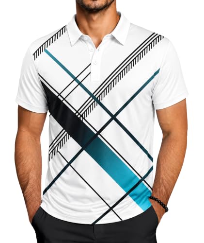 Image of ZITY Golf Polo Shirts for Men Short Sleeve UPF 50+ Athletic Tennis T-Shirt