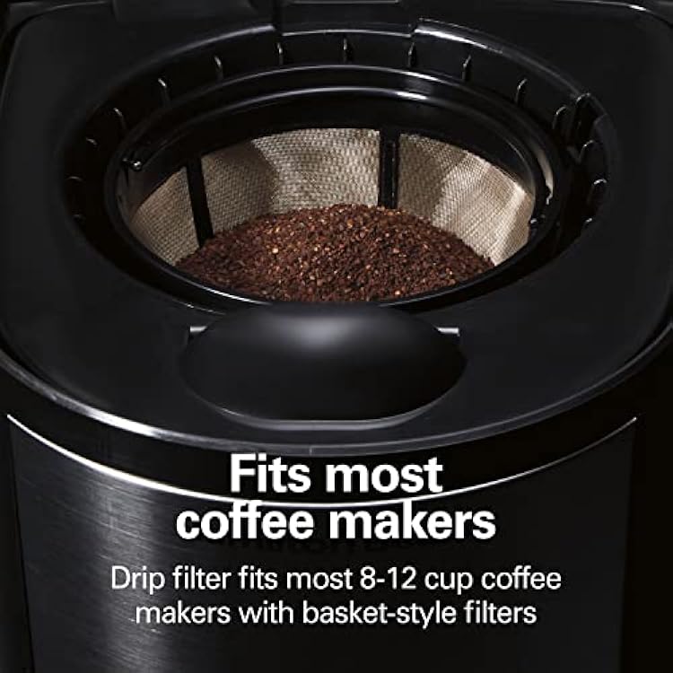 Hamilton Beach 49902 FlexBrew Trio 2-Way Coffee Maker & Permanent Gold Tone Filter, Fits Most 8 to 12-Cup Coffee Makers (/80675)