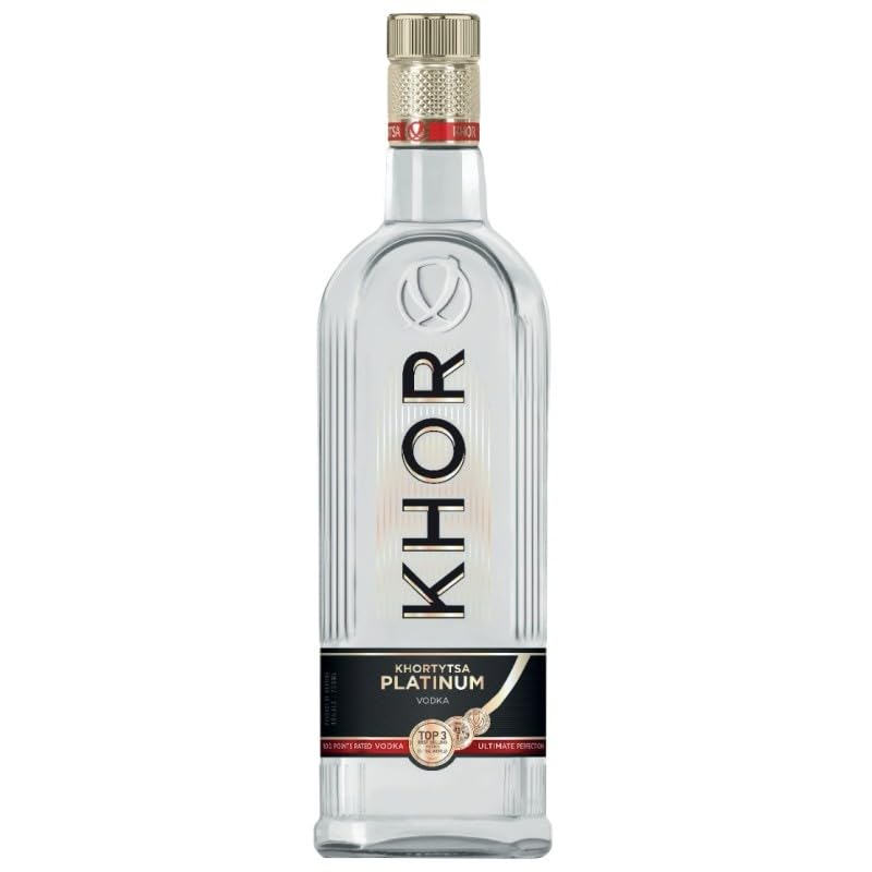 Vodka Khor Platinum 37.5% Vol – Vodka suave y elegante con sabor limpio, ideal para cócteles y consumo puro