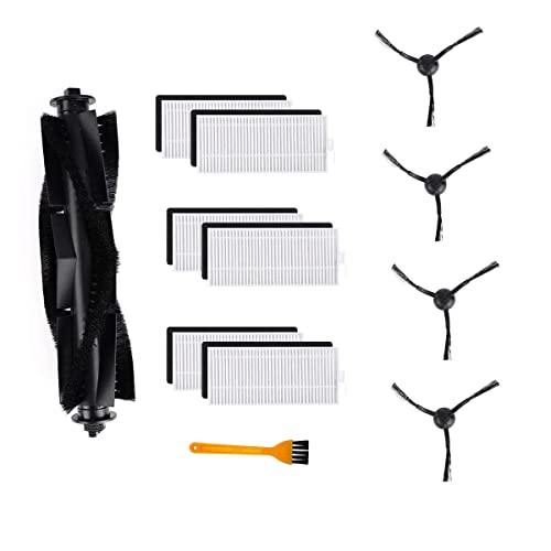 BLUELIRR Ersatzteil-Set für Tikom G7000 (1 Hauptbürste, 4 Seitenbürste, 6 Filter) Staubsaugerroboter Zubehör Cover