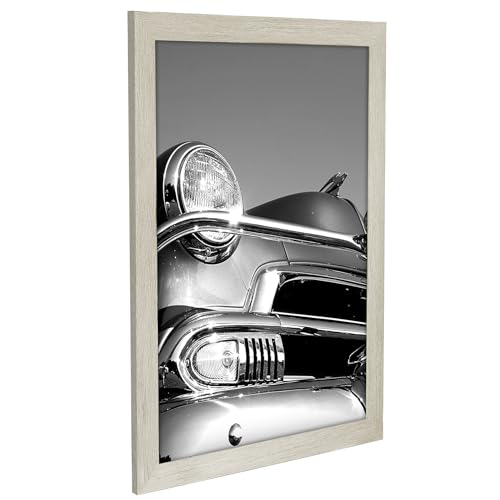 Americanflat 18x24 Poster Frame with Polished Plexiglass - Wide Picture Frames Made of Engineered Wood for Vertical or Horizontal Wall Display - Epic Collection - Grey