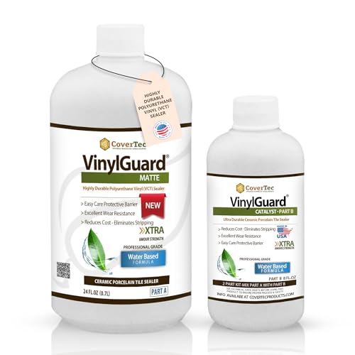 Vinyl Tile Sealer-VinylGuard Polyurethane Matte Sealer for LVT Tile, Terrazo