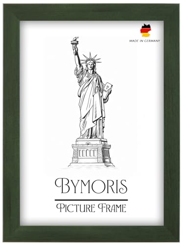 ByMoris Cornice in legno verde 30 x 40 cm Dimensioni dell'immagine | Misure selezionabili | Cornici per poster, puzzle, produzione su misura | collage