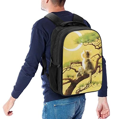 Sac d'école cool 3D soulageant les épaules avec motif de chat mignon - 5