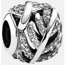 Pandora Light As A Feather Charm in 925 Sterling Silver, 791186CZ
