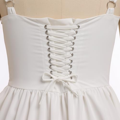 Robe d'été courte en dentelle fine avec dos nu plongeant