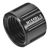 TOYANDONA Écrou D’axe Traversant Vélo M15x1,5 Mm en Alliage D’Aluminium Robuste, Pièce de Rechange pour Moyeu Roue VTT, Accessoire Vélo Compatible Essieu Arrière, Fixation Sécurisée