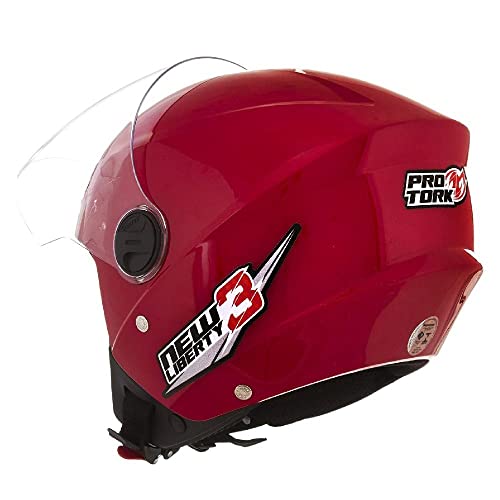 Capacete Moto Pro Tork New Liberty Three Vermelho 60