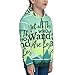 BERMEIZ Not All Those Who Wander Are Lost 1 Print Kid Hoodies Boys Youth Zip Up Sweatshirts Girls Pullover with Pocket Black