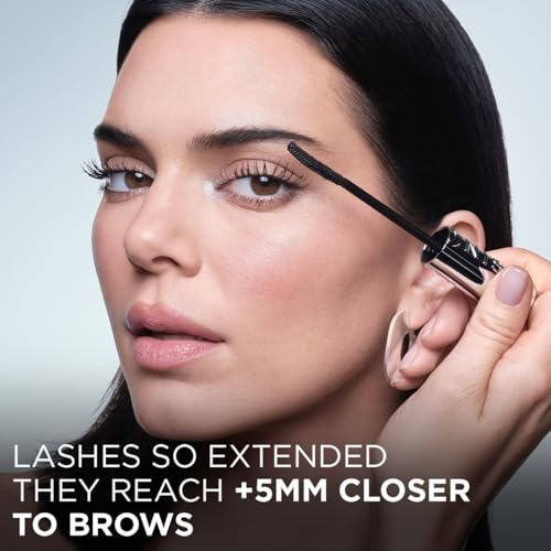 Image of L'Oreal Paris Telescopic Extensionist Waterproof Lengthening Mascara, Black | Lengthening Waterproof Mascara, Lashes +5mm Closer To Brows, Separates & Curls Each Lash, 300 Bristles Curved Comb