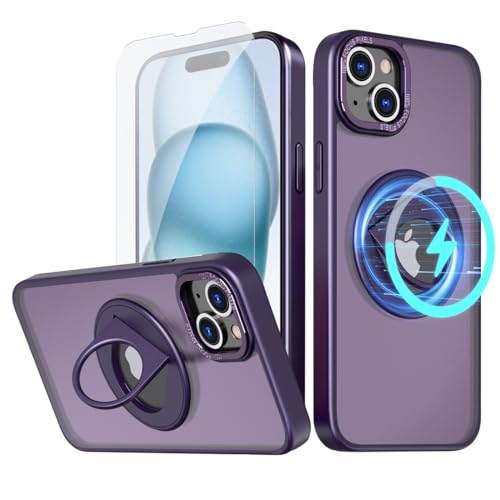 Coque iPhone 15 incassable MagSafe évite bris d'écran verre trempé