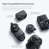 ULANZI CK01 Cka Quick Release Base Set zestaw akcesoriów do aparatu, szybki zestaw montażowy ze śrubą 1/4'' do kamer DJI Insta 360 AKASO Action, małych aparatów i lamp Superszybkie przełączanie