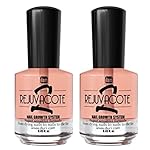Duri Rejuvacote 2 Nail Growth Base and Top Coat, Balanced Repair - Nail Hardener for peeling, thin, or fragile nails (Pack of 2)