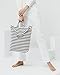 BAGGU Duck Bag Canvas Tote, Essential Everyday Tote, Spacious and Roomy, Stripe (2018)