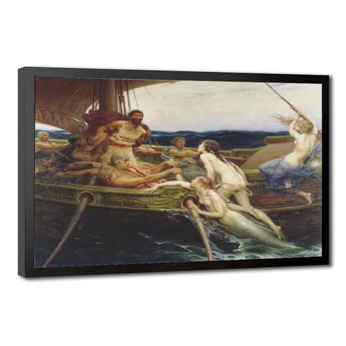 Impressions sur toile Ulysses And The Sirens 50x75 cm pour bureau