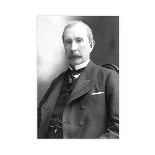 Poster John D Rockefeller toile 30x45cm pour décoration chambre