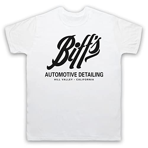 T-shirt Back Future imprimé Biff's Automotive Detailing avec manches courtes