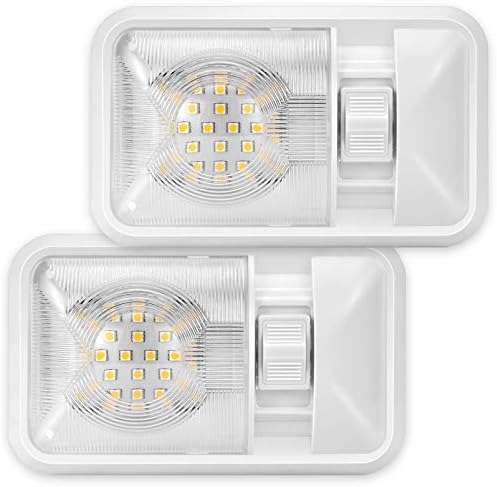 Kohree 12V Led Light Campervan Van Car Interior Lights 24X5050SMD LED 640 Lumens with ON/OFF Switch White for Trailer Camper Van Bus Caravan Boat Motorhome Kitchen Bathroom Bedroom (2Pcs)