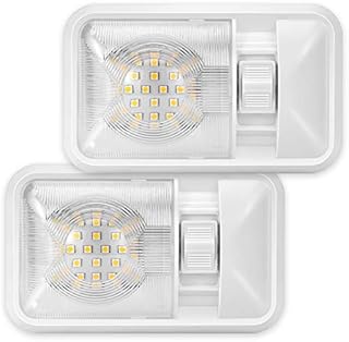 Kohree 12V Led Light Campervan Van Car Interior Lights 24X5050SMD LED 640 Lumens with ON/OFF Switch White for Trailer Camper Van Bus Caravan Boat Motorhome Kitchen Bathroom Bedroom (2Pcs)