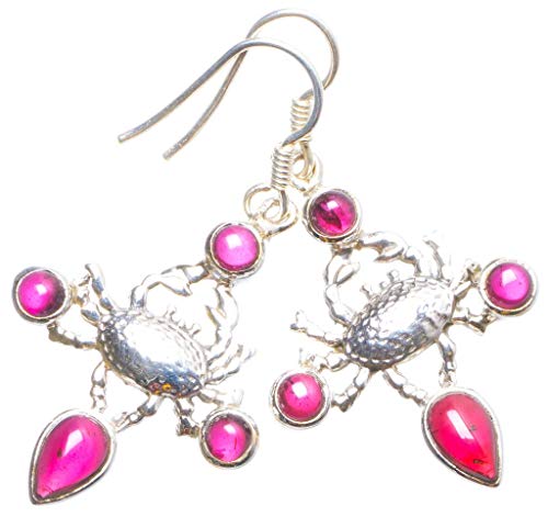 Améthyste violette et argent 925 boucles d'oreilles artisanales StarGems uniques