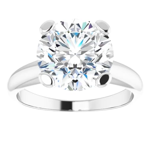 3 Ct. Solitaire Round Brilliant Cut Lab Diamond Engagement Ring3