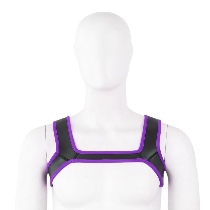 Mens Neoprene Harness Belt Shoulder Strap Body Chest Harness Costume Halloween2