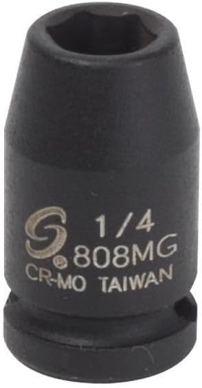 Sunex 808mg 1/4-Inch Drive 1/4-Inch Magnetic Impact Socket