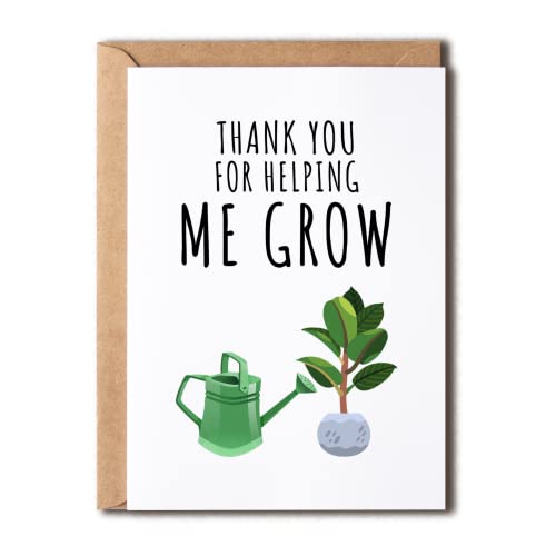 KrysDesigns Thank You Appreciation Gift To Favorite Teacher - Thank You For Helping Me...