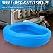 OSOLADY Plastic Bed Urinal and Bed Pan for Bedridden Patients, Blue Portable Nursing Urine Container with Contoured Design, Suitable for Elderly, Women, and Pregnant Patients