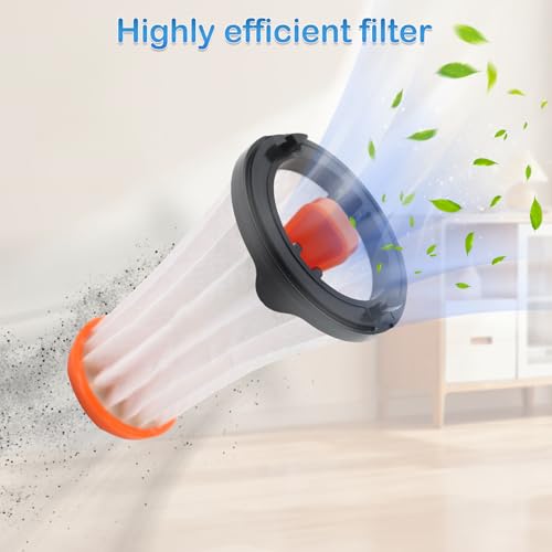 Image of 4 Pcs EF144 Filter Replacement Compatible with Electrolux Ergorapido EL2000 Series Stick Vacuum & Rapido EL800 EL820A, Replaces Part EF144, EL65521, EL65521A