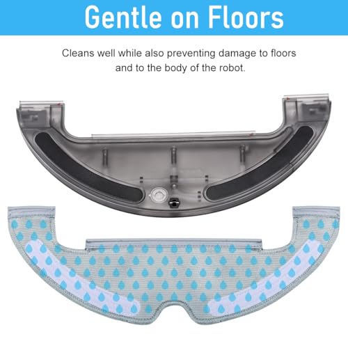 Image of HASTHIP Mopping Cloth for Mi Robot Vacuum Cleaner X10 Microfiber Absorbent Wet & Dry Use Mop Cloth Replacements for Vacuum X10.