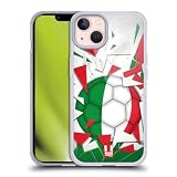 Head Case Designs Italia Vetro Rotto Calcio Custodia in Gel [Protezione di Grado Militare] Compatibile con Apple iPhone 13