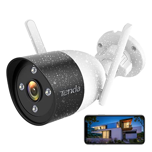 Tenda Outdoor Security Camera with Color Night Vision