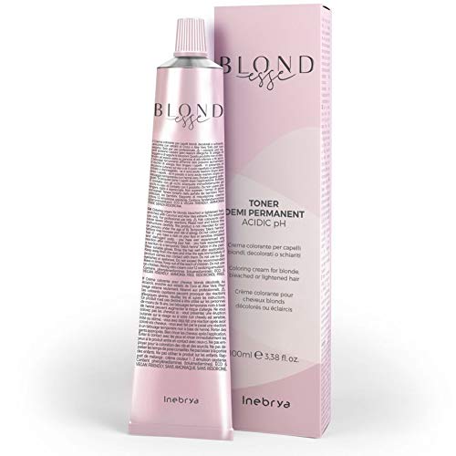 Crema colorante para cabellos rubios, decolorados, aclarados BLOND ESSE Inebrya 100 ml (- DT03 METALLIC DARK GREY PEARL)