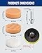 WORKPRO 3 Inch Drill Buffing Pad Kit - 11 Pcs Car Foam Polishing Pads Set, Drill Buffer Polisher Attachment Buffing Kit for Car Polishing, Waxing, Sealing Glaze