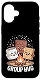 Photo Gallery cute camping group hug campfire s’mores custodia per iphone 16 Photo Gallery cute camping group hug campfire s’mores custodia per iphone 16