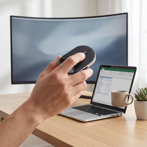 XUMIUZIY Wireless Mouse Pressure Sensitive Scroll 3 Mode 4000 dpi - 5