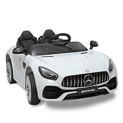 TOBBI 12V Mercedes Benz Kids Car Ride On Licensed Kids Electric car w/ Remote Control ,MP3, Radio,3 Speeds,for Boys Girls White