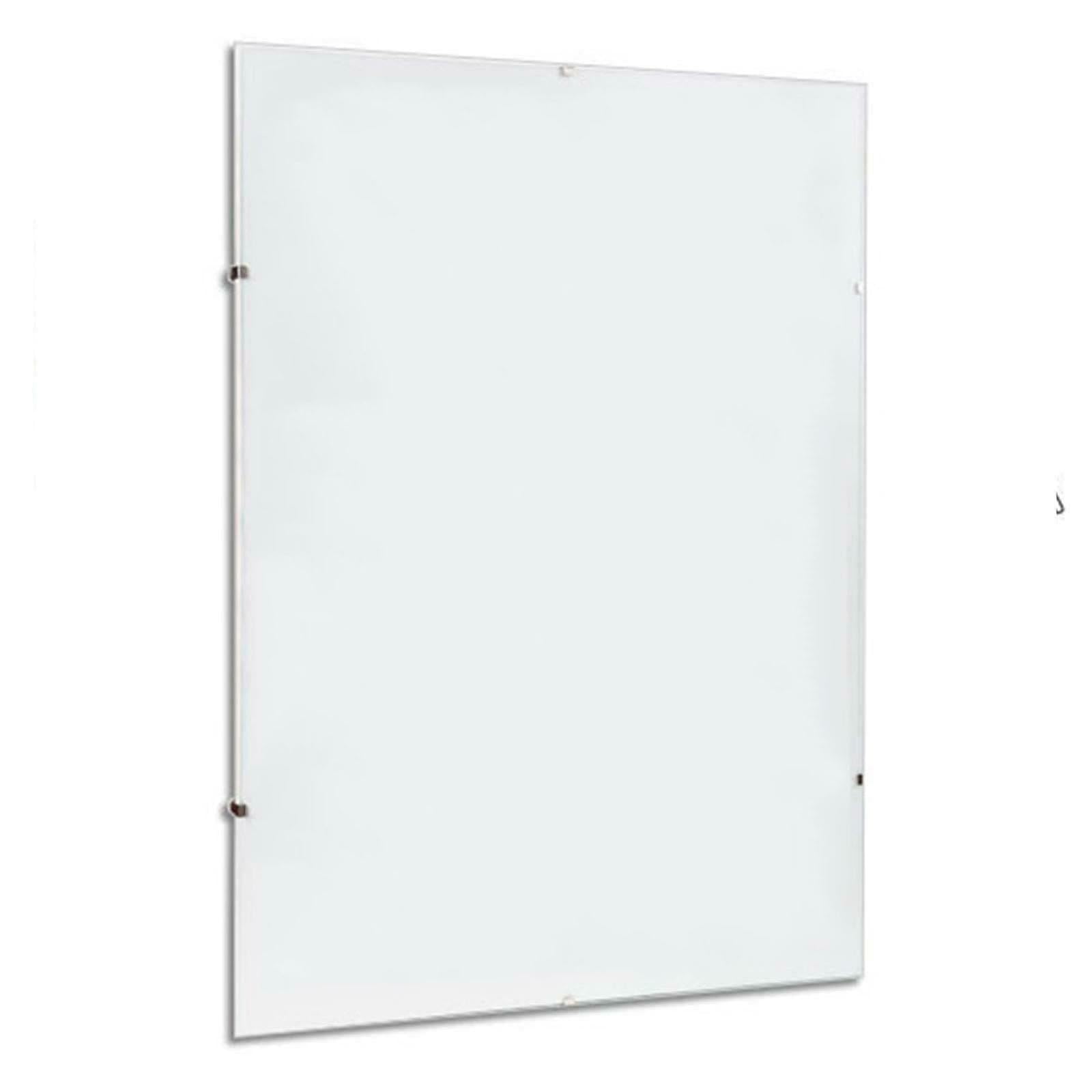 Decor Space Cornice a giorno espositore porta foto e documenti da parete con lastra in Crilex e supporto in MDF (70 x 100 cm)