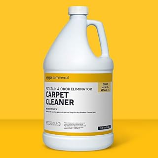 AmazonCommercial Pet Stain & Odor Eliminator Carpet Cleaner with Enzymes, 1-Gallon, 1-Pack