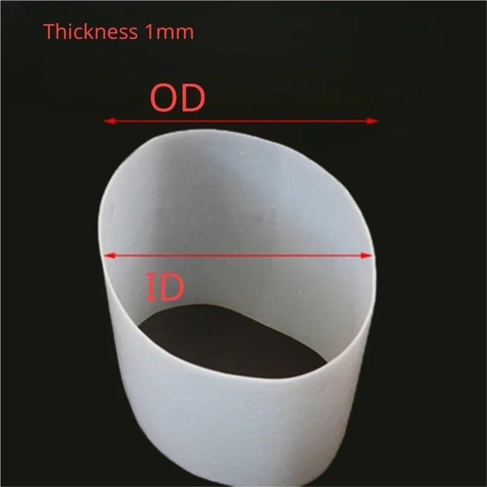 Tubo flessibile in gomma siliconica di grande diametro, spessore 1 mm, lunghezza 1 metro, tubo in silicone for uso industriale, 1 pezz0(40x42mm)
