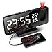 Produktbild TOLIANCLE Projektionswecker, Wecker Digital Led Digital Wecker mit 180° Dreh-Projektor, 4 Projektionshelligkeit mit Automatischem Dimmer Snooze Dual-Alarm, 32FM Radio und Sleeptimer Flip-Anzeige