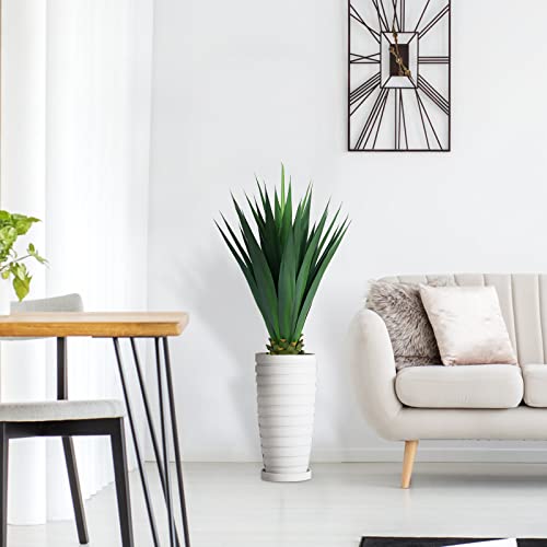 Bannineo Artificial Agave Plant，41’Large Faux Agave Plant，Fake Outdoor Plants Yard Garden Decor,Yucca Floor Plants For Home &Office Decor,Uv Resistant #TOP4
