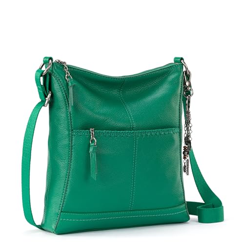 The Sak Lucia Crossbody in Leather, Adjustable Crossbody Strap, Clover Stitch2